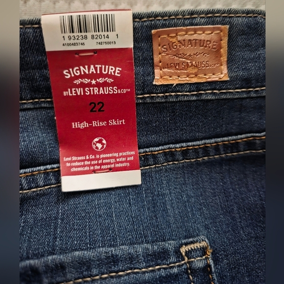 Signature by Levi Strauss Indigo High-Rise Skirt - Picture 8 of 8